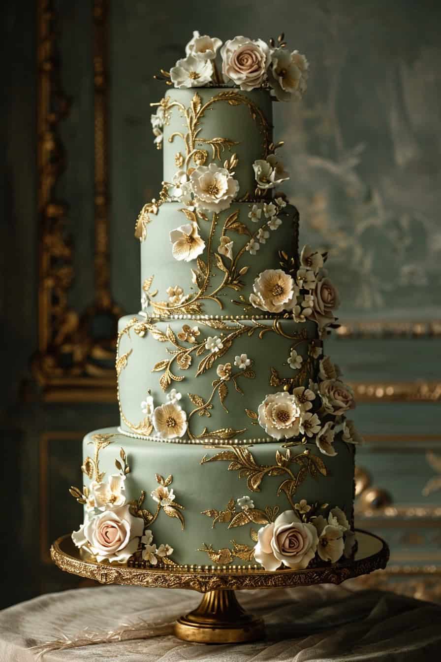A Slice Of The Past: 17 Vintage Wedding Cakes For Modern Love Stories ...