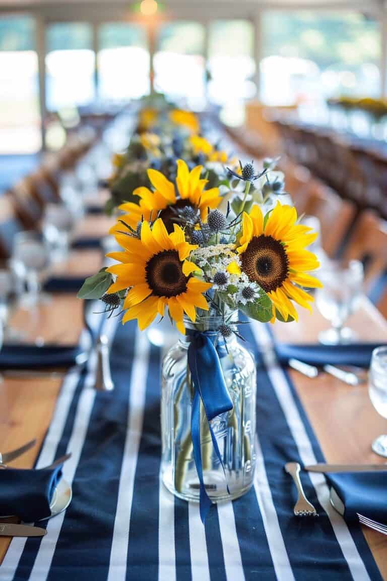 14 Sunflower Centerpiece Ideas For Weddings And Events Confetti Roses