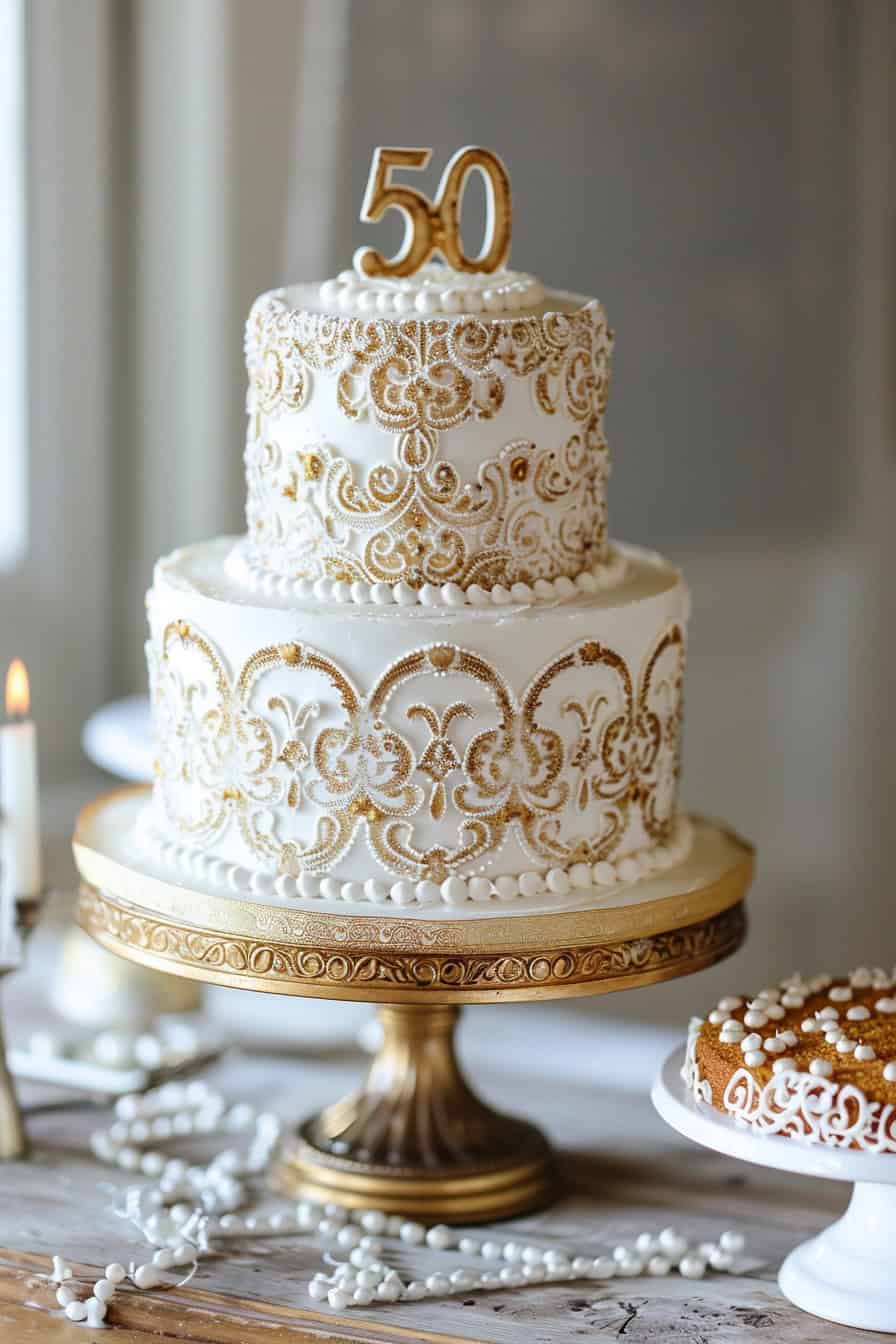 10 Timeless 50th Anniversary Cakes: Celebrating Half A Century Together