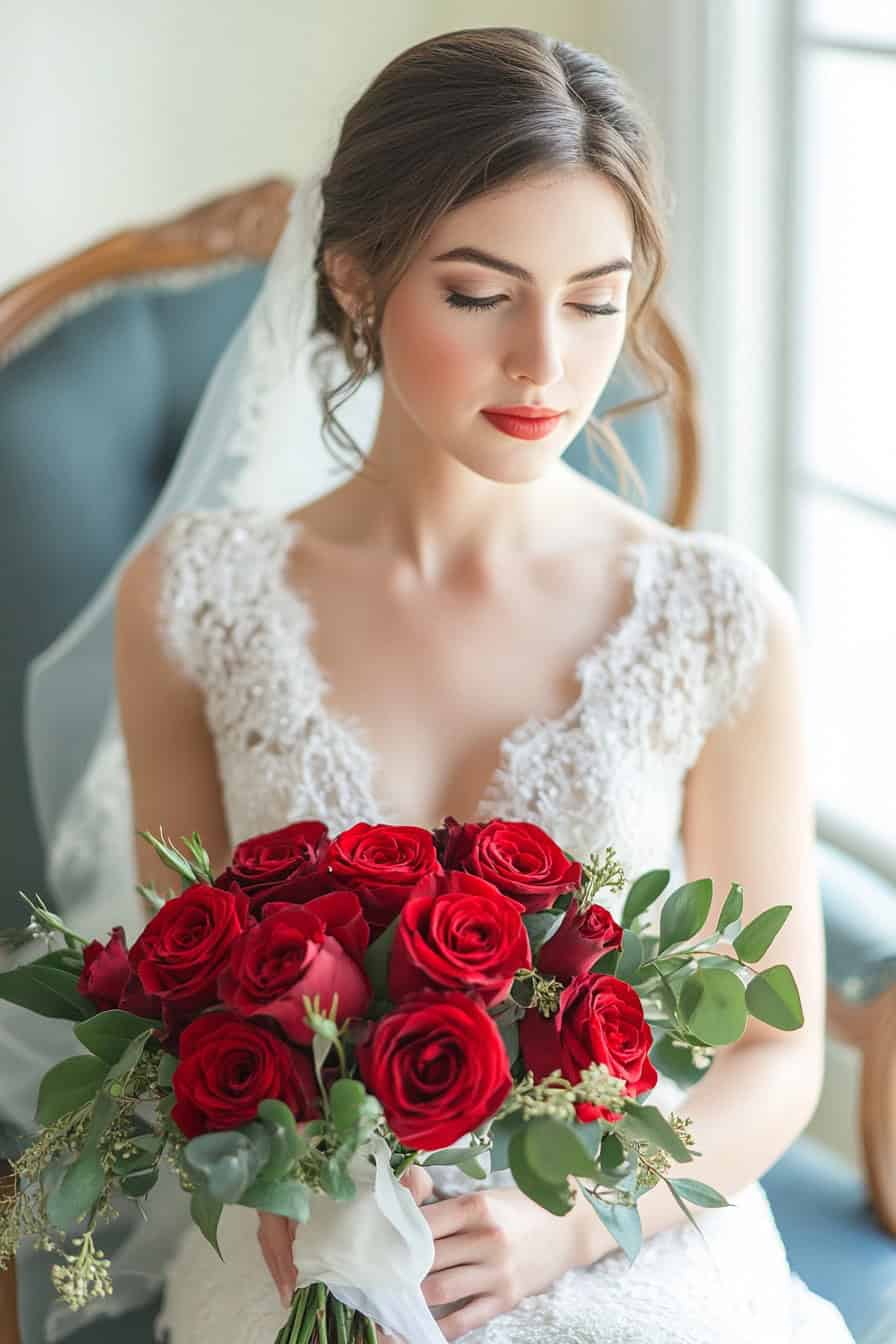 20 Timeless Red Rose Wedding Bouquets • Confetti & Roses