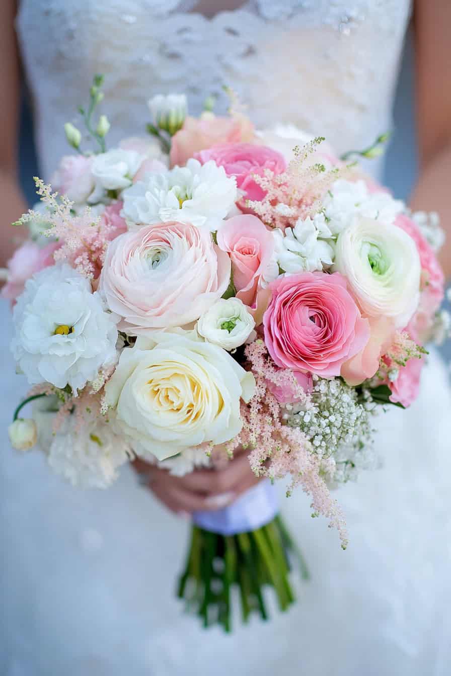 Bridal Bouquet - Pinks & Whites