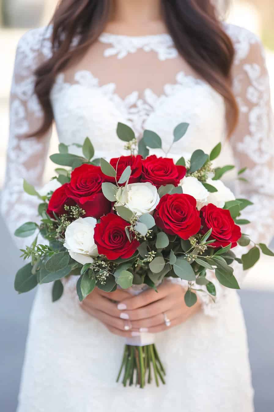 20 Timeless Red Rose Wedding Bouquets • Confetti & Roses