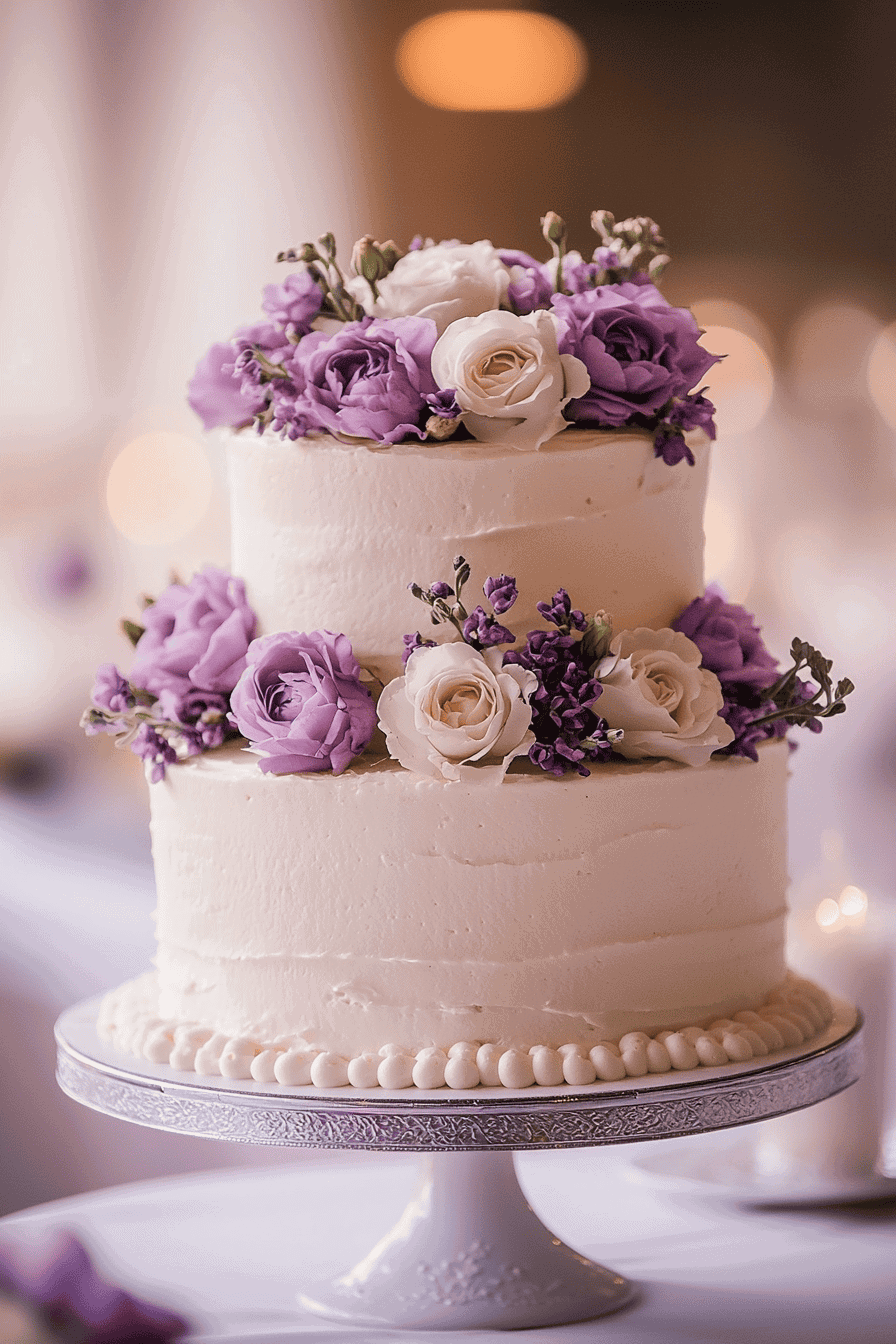 30 Two Tier Wedding Cakes: From Simple To Stunning Delights • Confetti
