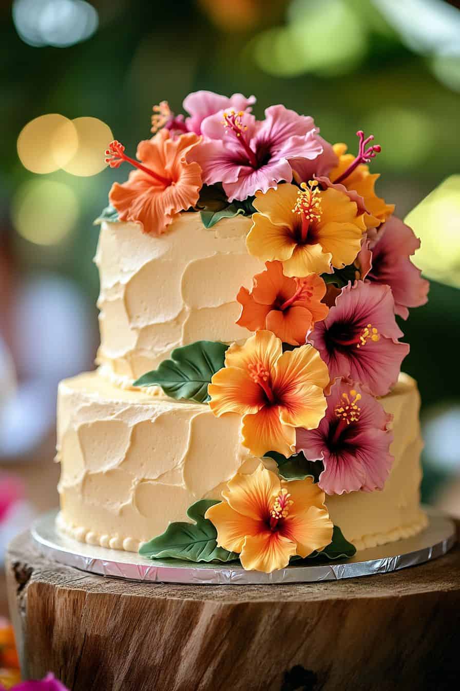 Tropical Wedding Cake Ideas For Your Big Day • Confetti &amp; Roses