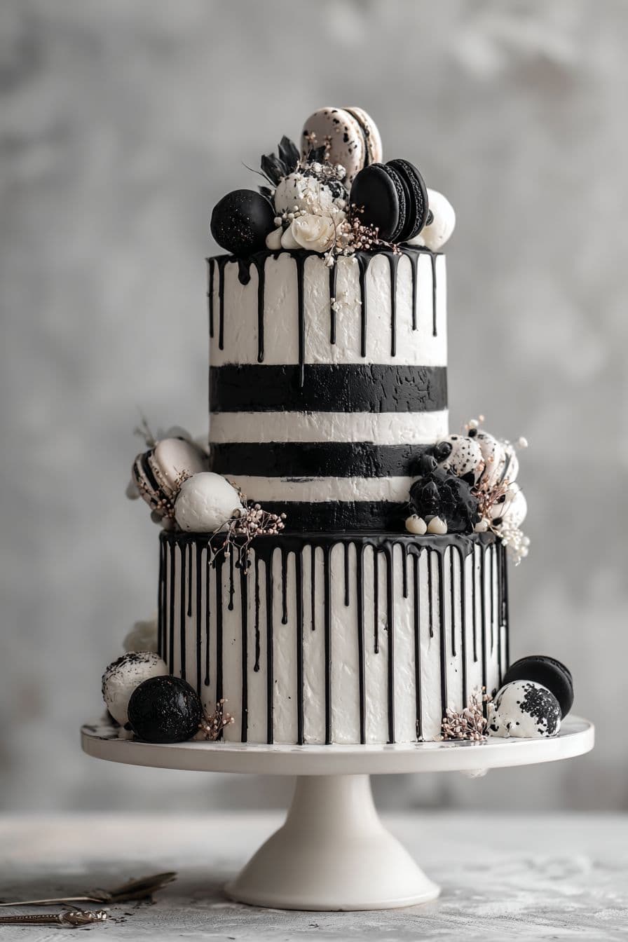 modern birthday cake