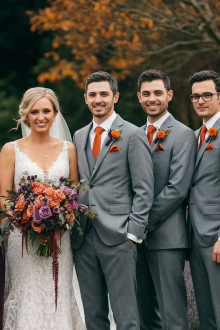 12 Fall Wedding Color Combos Featuring Burnt Orange • Confetti & Roses