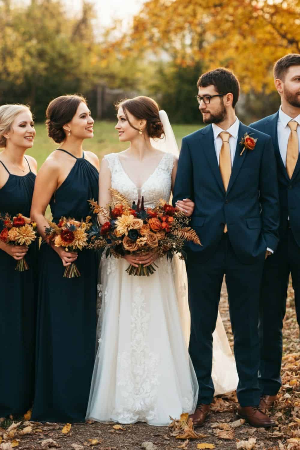 12 Fall Wedding Color Combos Featuring Burnt Orange • Confetti & Roses