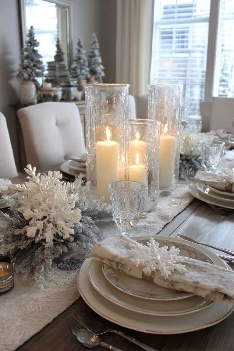winter tablescape
