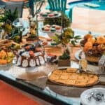 variety of food on table