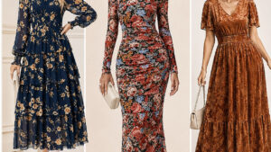 17 Stylish October Wedding Guest Dresses